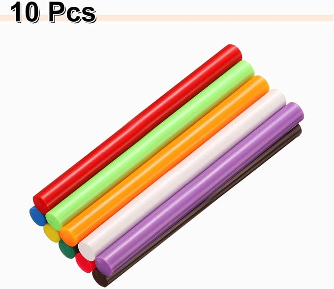 HARFINGTON 10pcs Hot Glue Sticks 0.43" Dia x 5.91" Long EVA Mini Hot Melt - Image 3