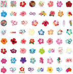 64pcs Aesthetic Hibiscus Stickers - Image 3