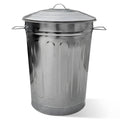 Plexon 13-Gallon Galvanized Steel Round Trash Can with Lid