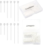 400 PCS 30mm 50mm 70mm Mixed Length Eye Pins by Yumttero