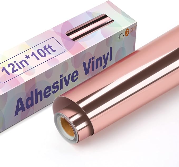 HTVRONT Rose Gold Chrome Permanent Vinyl by HTVRONT
