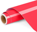Lya Vinyl Glossy Red Permanent Vinyl Roll -12" x 4FT Self Adhesive Vinyl by LyaVinyl
