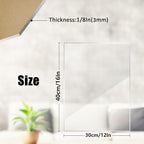4 Pack 12×16 Clear Acrylic Sheets 1/8in Thick Plexiglass Sheet - Image 2