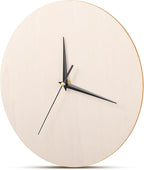 Wooden Clock Face, 9.83 Inch Unfinished Round Insert Blank Wood Clock Dial - Image 9