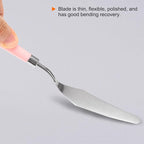 HARFINGTON 5pcs Painting Palette Knife Set Stainless Steel Pointy Flat Art - Image 4