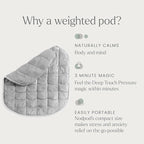 nodpod Body 6.5lb Patented Compact Weighted Blanket I Perfect - Image 4
