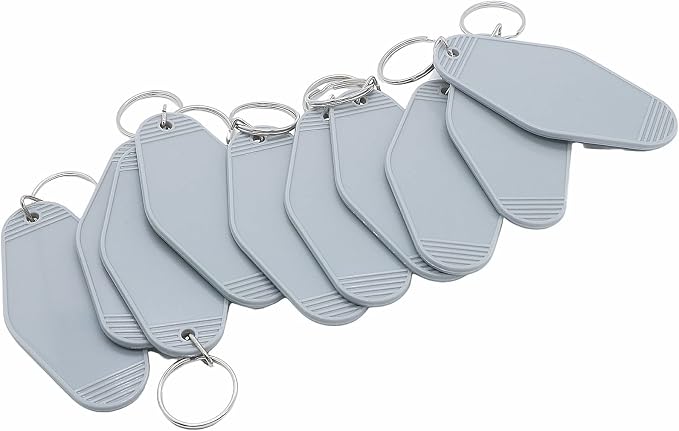 10pcs Blank Hotel Keychains Bulk Vintage Motel Keychain Vinyl HTV printing - Image 4