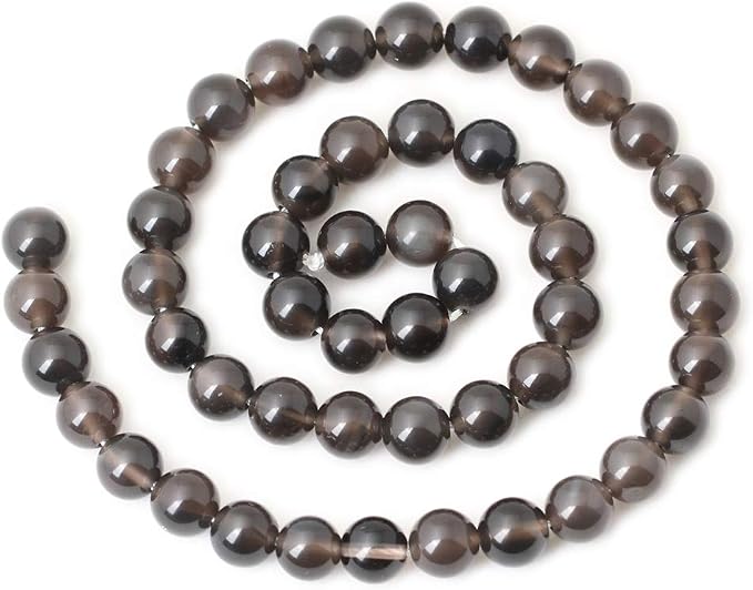 45PCS 8mm Natural Ice Obsidian Gemstone Round Loose Beads Crystal Energy Stone - Image 2