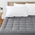 LEISURE TOWN Cotton Mattress Pad Queen Size Fitted Quilted Mattress Cover by LEISURETOWN