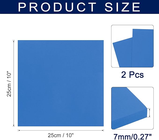 MECCANIXITY Foam Sheets Crafts 10x10 Inch 7mm EVA Craft Foam Paper Foam Sheets - Image 2