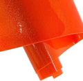 ONEART | Orange Transparent Glitter Vinyl Roll, 0.7 mm Solid Clear PVC Jelly by ONEART