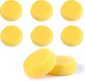 WAFJAMF 8 Pcs Round Painting Sponge 2.96 Inch Craft Clay Yellow | Pottery by WAFJAMF