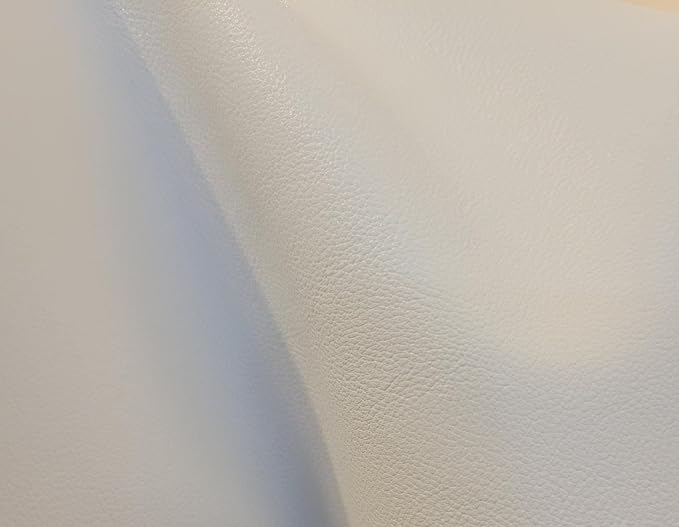 NAT Leathers | White Soft Faux Vegan Leather PU | 1 Yard Cut by the Yard | - Image 2