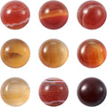 FASHEWELRY 50Pcs Natural Red Agate Cabochons Flat Back Gemstone Cabochons Half by FASHEWELRY