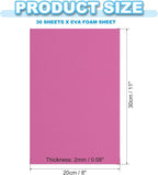 PATIKIL 30 Pack EVA Foam Sheets, Rose Red - Image 2