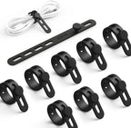 Lamicall 10Pack Reusable Cord Organizer Cable Ties by Lamicall