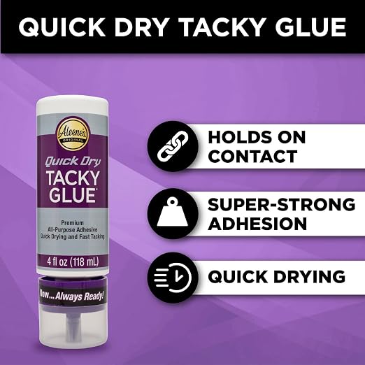 Aleene's Quick Dry Tacky Glue for Crafts in Always Ready Bottle, Dries Extra - Image 2