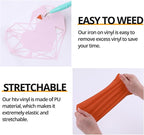 HTVRONT Orange Heat Transfer Vinyl Bundle - Image 4