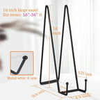 Decolore 5 Pack 16 Inch Black Plate Stand - Image 2