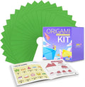 Praisebank Green Origami Paper, Double Sided Color, Origami Kit by Praisebank