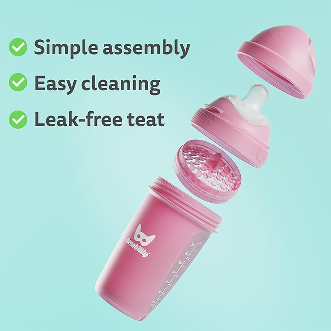 Wonder Woman DC Comics - Herobility Double Anti-Colic Baby Bottles – 12 fl oz/340ml – 3-Pack