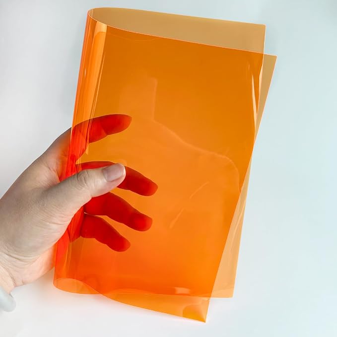 Transparent PVC Faux Leather Sheets, Glossy Waterproof Clear Vinyl Fabric - Image 5