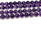 MJDCB Natural Dreamy Amethyst Beads Round Stone Beads DIY Loose Beads - Image 5