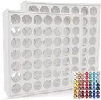 2pack Acrylic Paint Organizer 49 Holes Craft Paint Storage by Anmboor