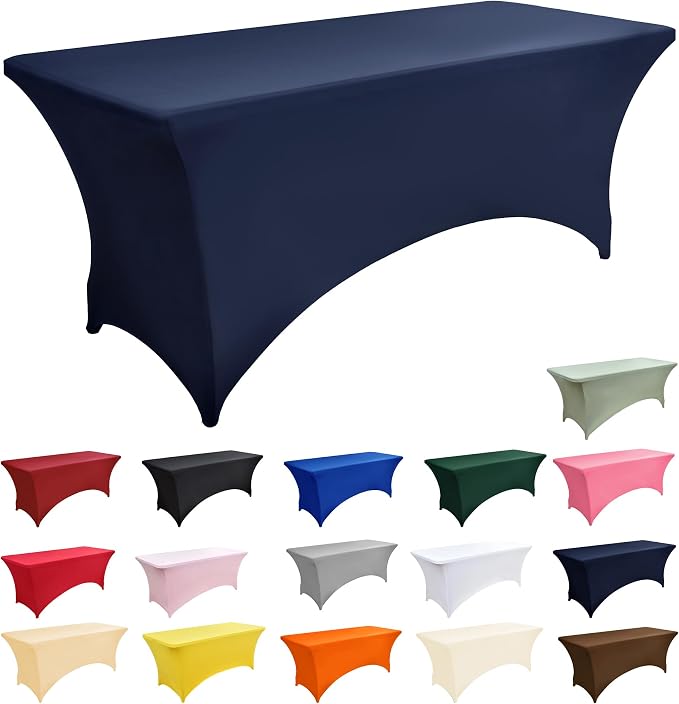 2-Pack 6ft Spandex Table Covers - Image 3