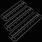 PH PandaHall 6pcs 3 Sizes Zipper Making Templates by PHPandaHall