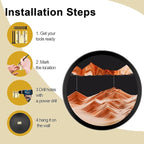 TNSLGHS Moving Sand Art, Wall Mounted Sand Art Liquid Motion, 360°Rotate Moving - Image 4