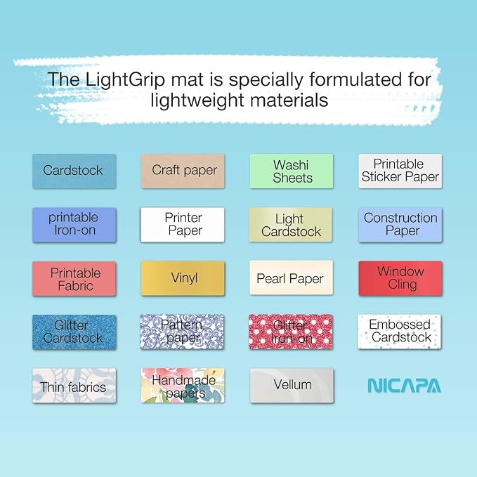 Light Grip Cutting Mat for Cricut Maker 3/Maker/Explore 3/Air 2/Air/One Light - Image 4