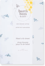 Burt's Bees Baby Essential Organic Cotton Fitted Crib Sheet, Breathable - Image 2