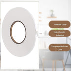 Tatuo 2 Rolls Double Sided Foam Tape PE Foam Tape Sponge Soft Mounting Adhesive - Image 3