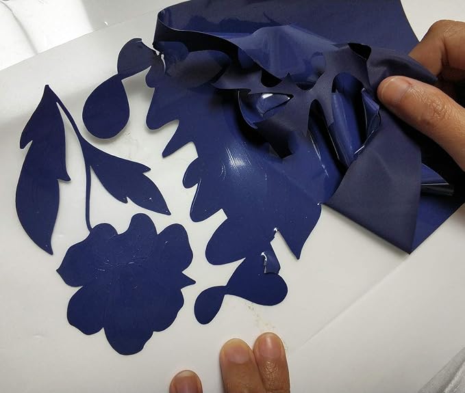 guangyintong Heat Transfer Vinyl Navy Blue HTV Rolls, Matte Surface HTV Vinyl - Image 4