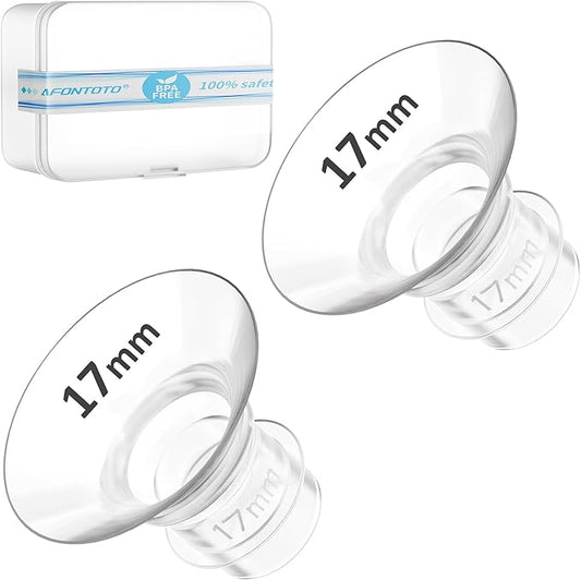 Flange Insert 17mm, Compatible with S9/S12/S9Pro/S12Pro Wearable Breast Pump Parts Replace, Pump Shield/Flange Insert to Reduce 24mm Down to 17mm