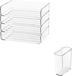 FANXIYQ 4-Tier Horizontal Acrylic Paper Tray Organizer by FANXIYQ