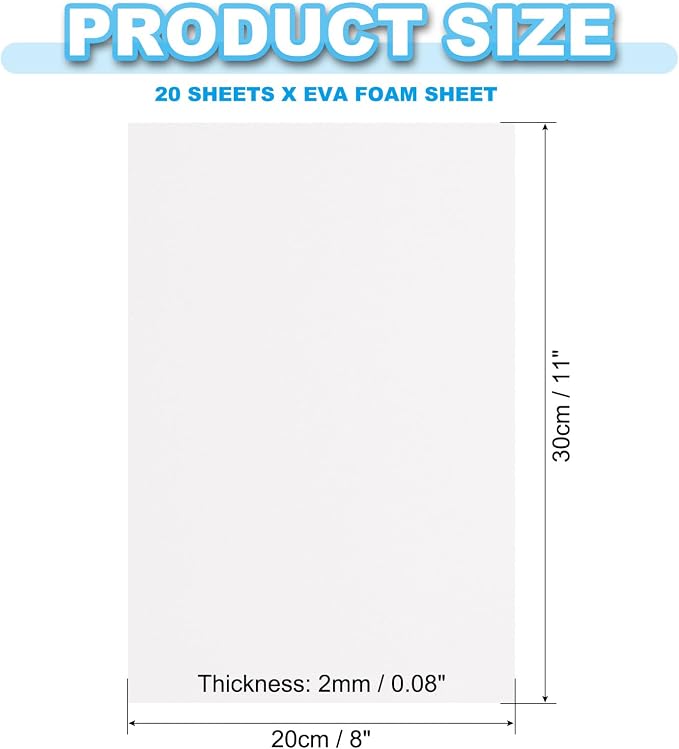 PATIKIL 20 Pack EVA Foam Sheets - Image 2