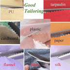 JISTL Green Pinking Shears Comfort Grips Crafts Zig Zag Cut Sewing Scissors - Image 5