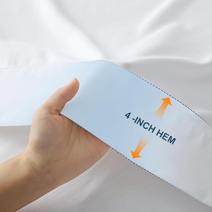 Lavisun Queen Flat Sheet, 1 Pack White Queen Bed Sheet Only - Image 3