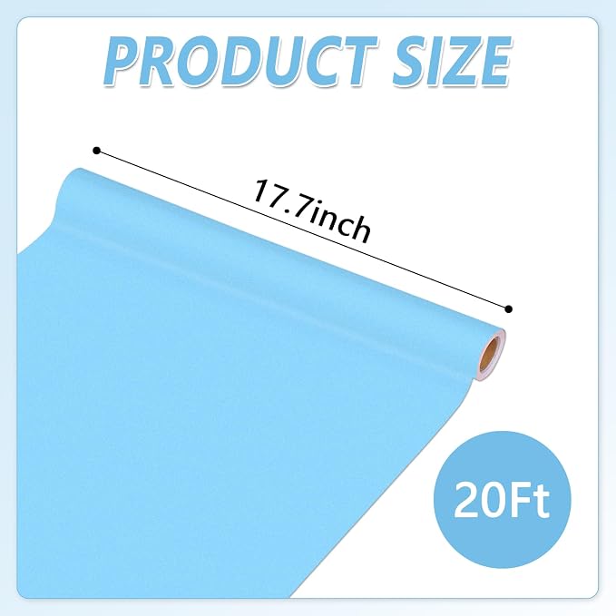 Sky Blue Bulletin Board Paper Roll Light Blue Bulletin Board Background Paper - Image 2