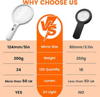 Magnifying Glass with Light Large 5" Lens, Handheld Illuminated Lighted - Image 5