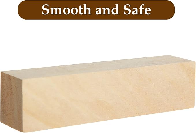 CYEAH 40 Pcs Basswood Carving Blocks, 4” x 1” x 1” Wood Blocks - Image 3