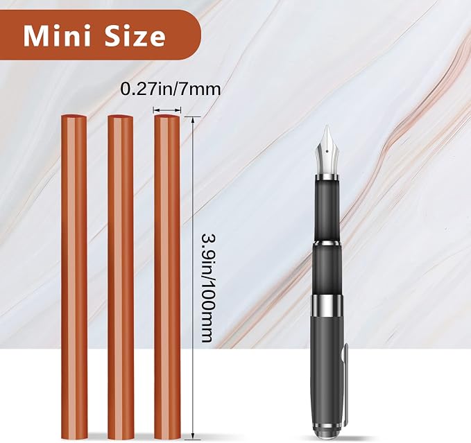 Manarty Brick Red Hot Glue Stick, Adhesive EVA Glue Sticks Standard - Image 2