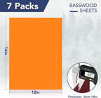 ROBOTIME 7-Pack Double-Sided Colored 1/8" Plywood Sheets - Image 2