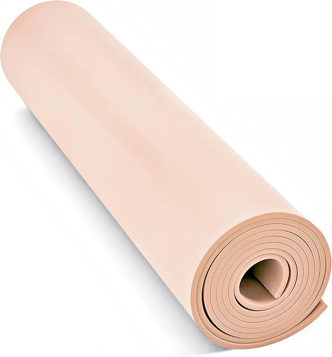 Do²ping Beige Eva Foam Sheets Roll, 3mm EVA Craft Foam 49''x13.5'' High Density by Do%C2%B2ping
