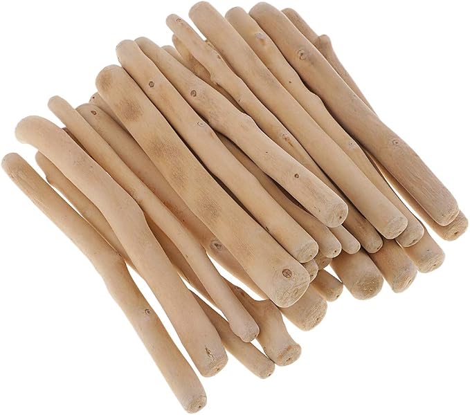 Prettyia 250g 150mm Natural Driftwood Pieces Craft Sticks Small by Prettyia