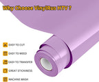 VinylRus Heat Transfer Vinyl-12” x 20ft Lilac Iron on Vinyl Roll - Image 2