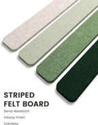 Fluxynara Cork Board Alternative Felt Strip Board 8-Pack 13"x2", Office Pin - Image 3