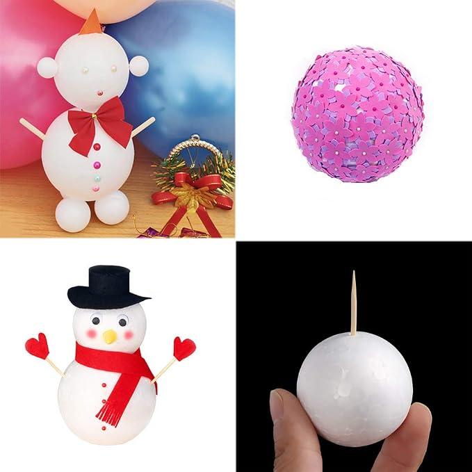 hesmartly 100 Pack 1 Inch Craft Foam Balls - Image 2